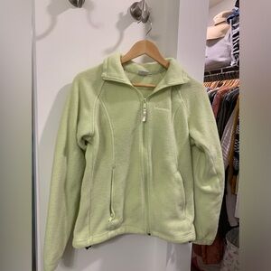 Columbia Light lime Green Fleece Jacket